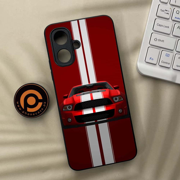 Tecno Spark Go 2 - Muscle Racing Car - Premium Metal Printed soft Bumper Shock Proof Case