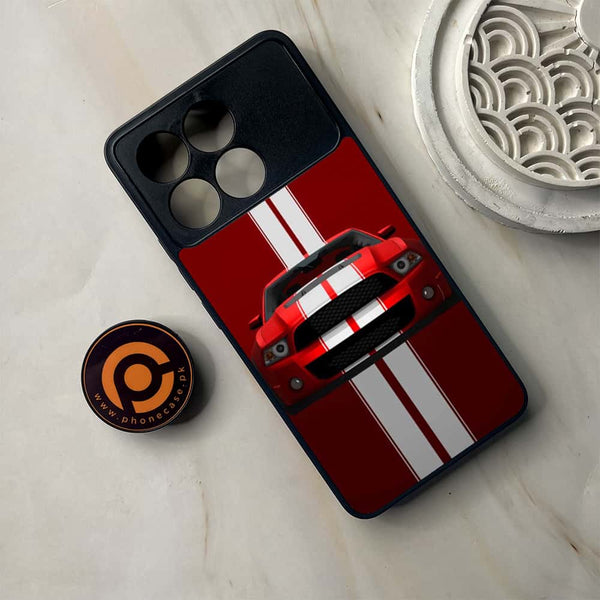 Xiaomi Poco F6 Pro - Muscle Racing Car - Premium Metal Printed soft Bumper shock Proof Case