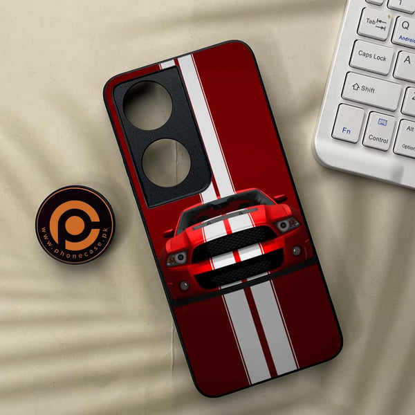 Honor x7b - Muscle Racing Car - Premium Metal Printed soft Bumper shock Proof Case CS-40670