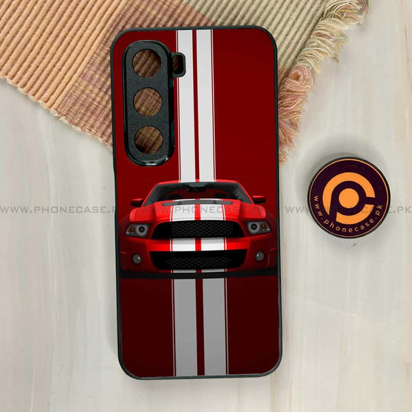 Infinix Hot 60i - Muscle Racing Car - Premium Metal Printed soft Bumper shock Proof Case