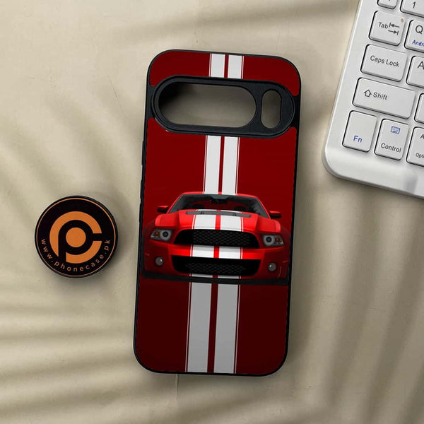 Google Pixel 10 Pro  - Muscle Racing Car - Premium Metal Printed soft Bumper Shock Proof Case