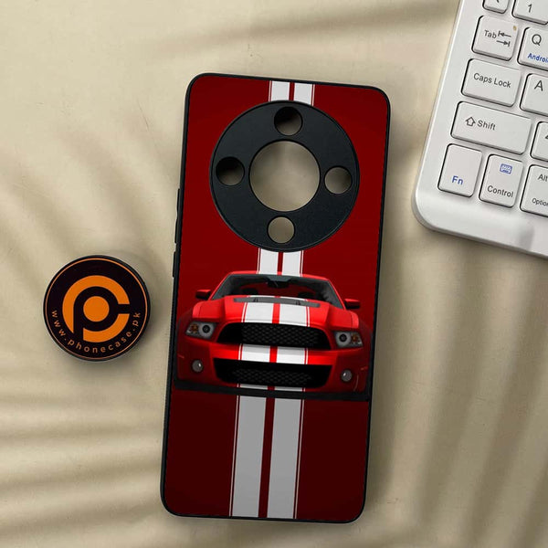 Honor x9b 5G - Muscle Racing Car - Premium Metal Printed soft Bumper shock Proof Case