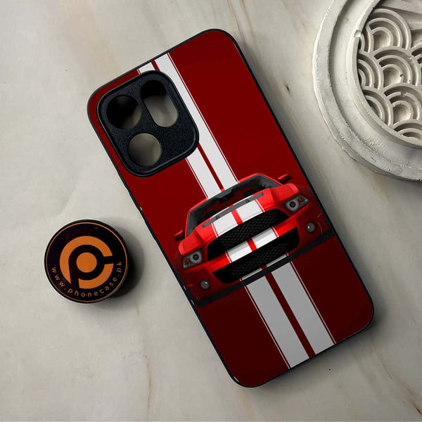 Oppo Reno 14F -  Muscle Racing Car  - Premium Metal Printed Soft Bumper Shockproof Case