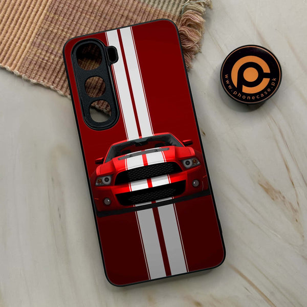 Vivo Y400 - Muscle Racing Car - Premium Metal Printed soft Bumper shock Proof Case