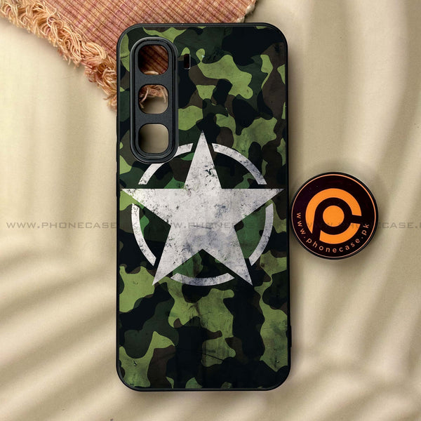 Infinix Hot 60 Pro Plus -  NDCOM - Premium Metal Printed soft Bumper shock Proof Case