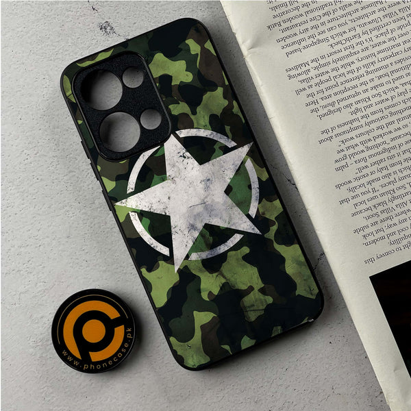 Oppo Reno 13 - NDCOM - Premium Metal Printed Soft Bumper Shockproof Case