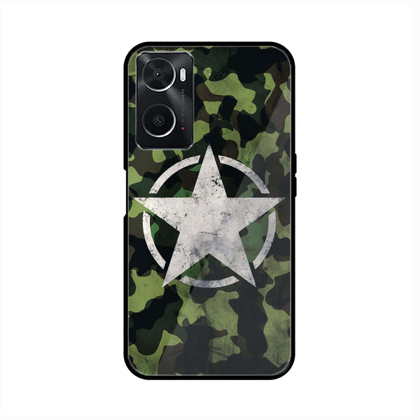 oppo A96 - NDCOM - Premium Printed Glass soft Bumper Shock Proof Case