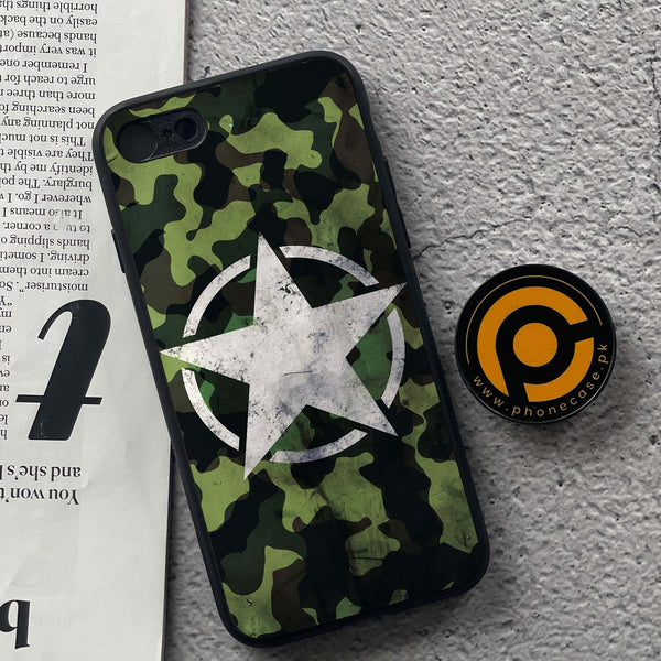iPhone 7/8 - NDCOM - Premium Metal  Printed soft Bumper shock Proof Case