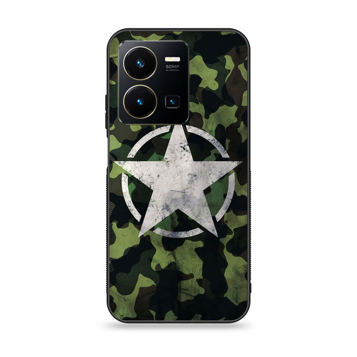 Vivo Y35 - NDCOM - Premium Printed Glass soft Bumper Shock Proof Case