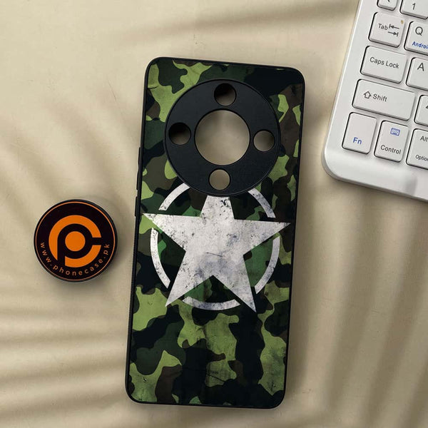 Honor x9b 5G - NDCOM - Premium Metal Printed soft Bumper shock Proof Case