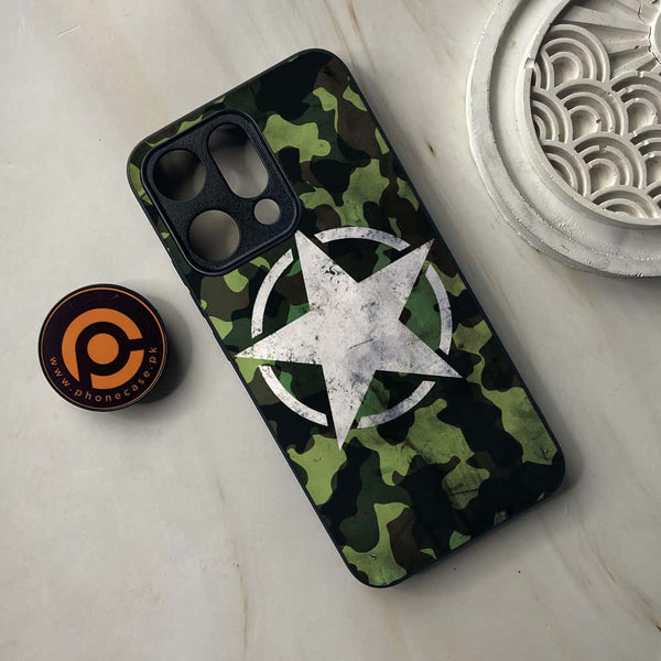 Oppo Reno 14 5G - NDCOM - Premium Metal Printed soft Bumper shock Proof Case  CS-40016