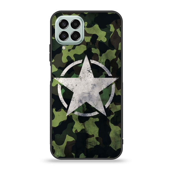Samsung Galaxy M33 - NDCOM - Premium Printed Glass soft Bumper Shock Proof Case