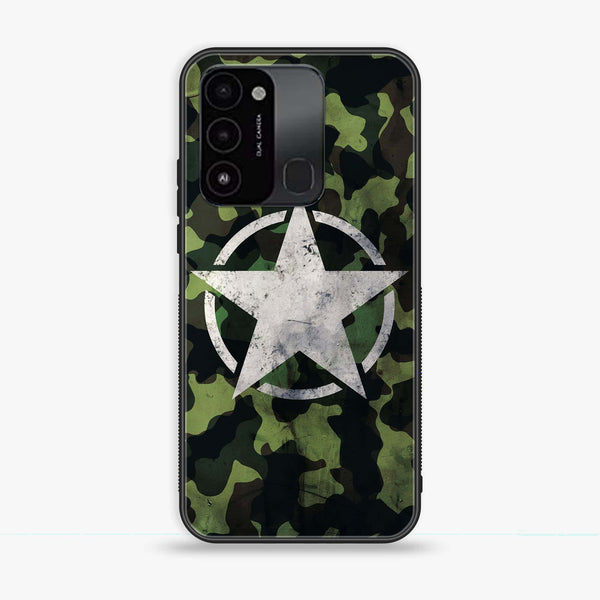 Tecno Spark Go 2022 - NDCOM - Premium Printed Glass soft Bumper Shock Proof Case