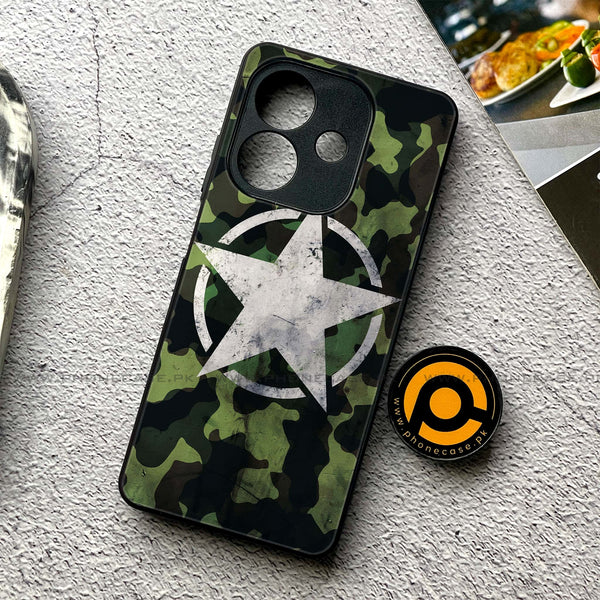 Oppo A5i - NDCOM - Premium Metal Printed soft Bumper shock Proof Case