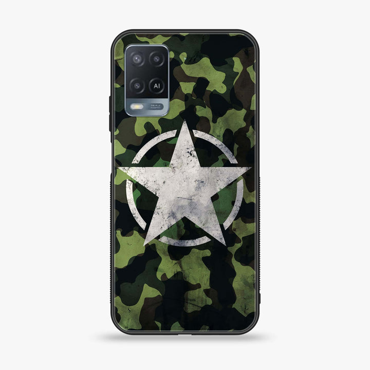 OPPO A54 - NDCOM - Premium Printed Glass soft Bumper Shock Proof Case