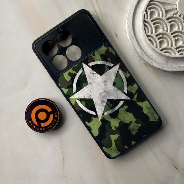 Xiaomi Poco F6 Pro - NDCOM - Premium Metal Printed soft Bumper shock Proof Case