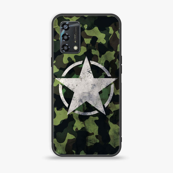 Oppo A95 - NDCOM - Premium Printed Glass soft Bumper Shock Proof Case