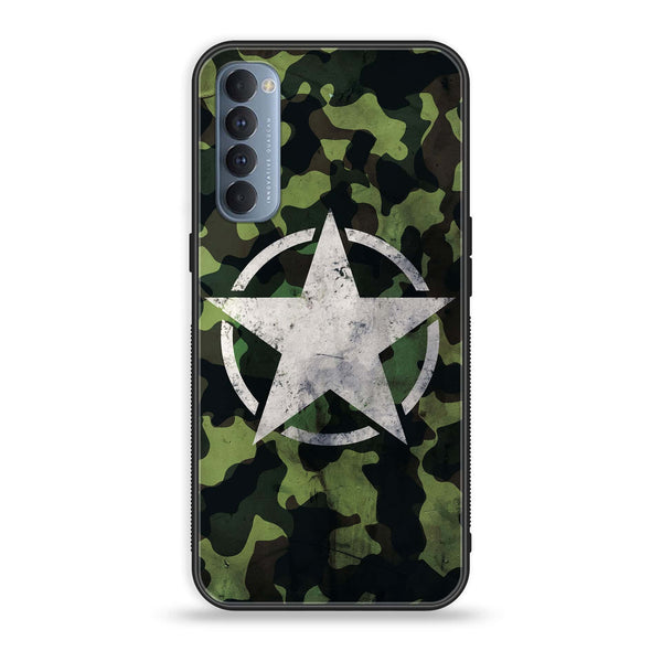 Oppo Reno 4 Pro 4G - NDCOM - Premium Printed Glass soft Bumper Shock Proof Case