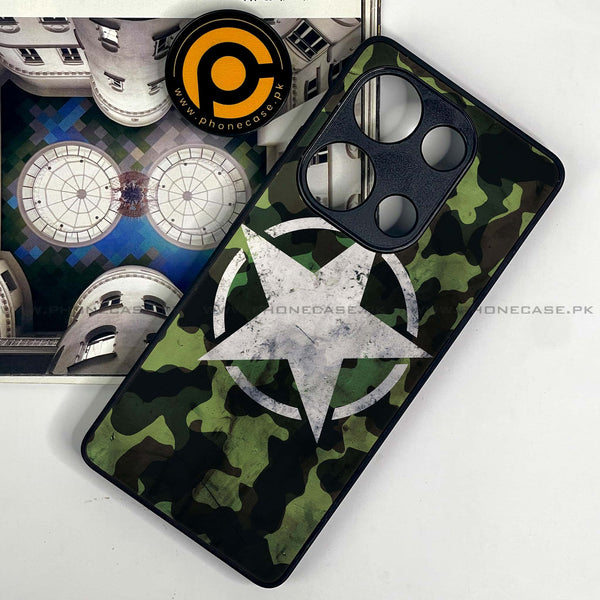 Redmi Note 13 Pro 4G - NDCOM - Premium Metal Printed soft Bumper shock Proof Case  CS-29431