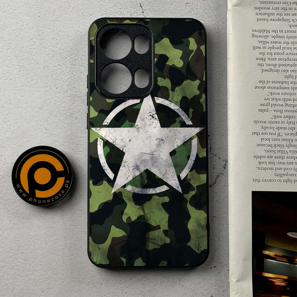 Oppo A6 Pro - NDCOM - Premium Metal Printed Soft Bumper Shockproof Case