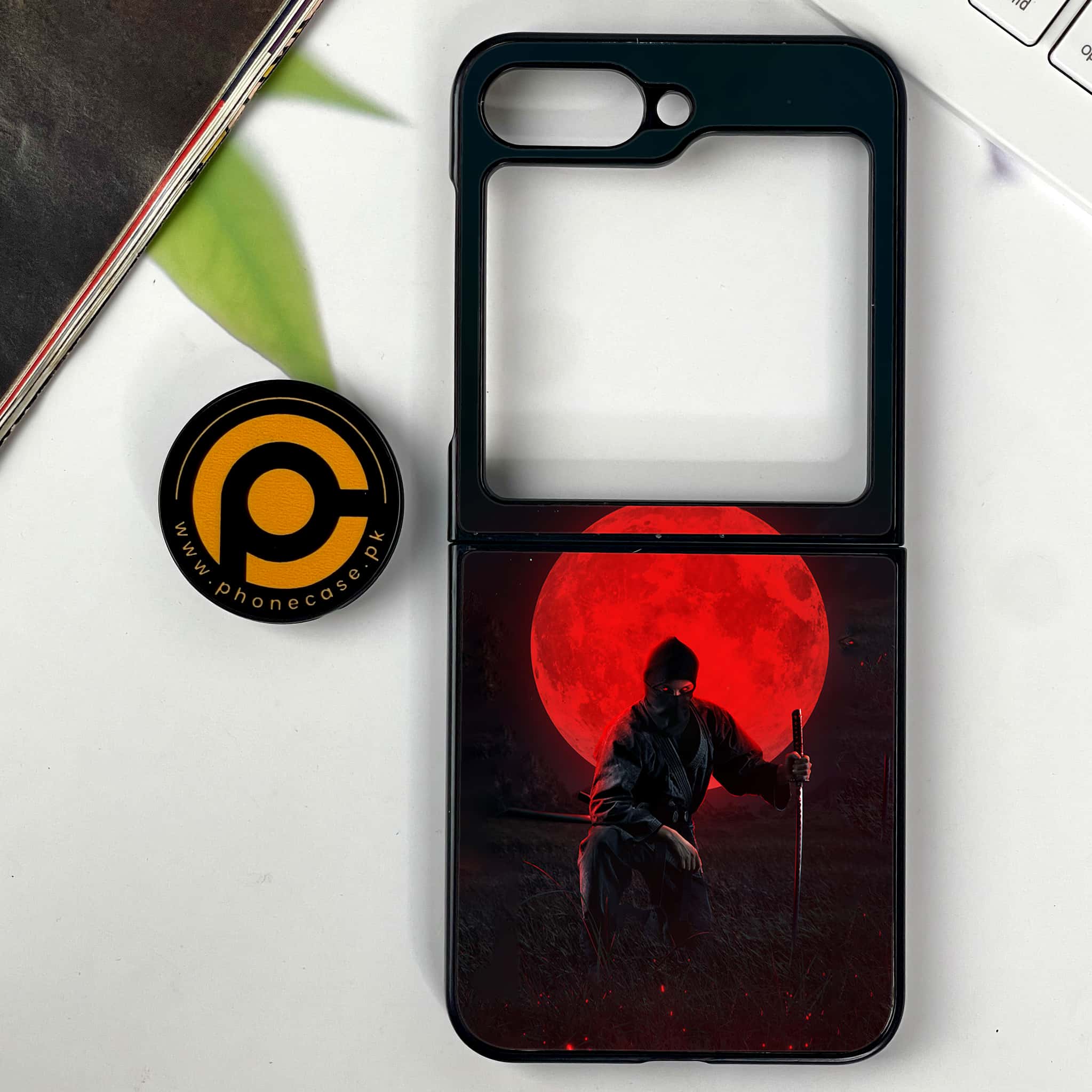 Galaxy Z Flip 7 - Ninja Series - Premium Metal Printed soft Bumper shock Proof Case