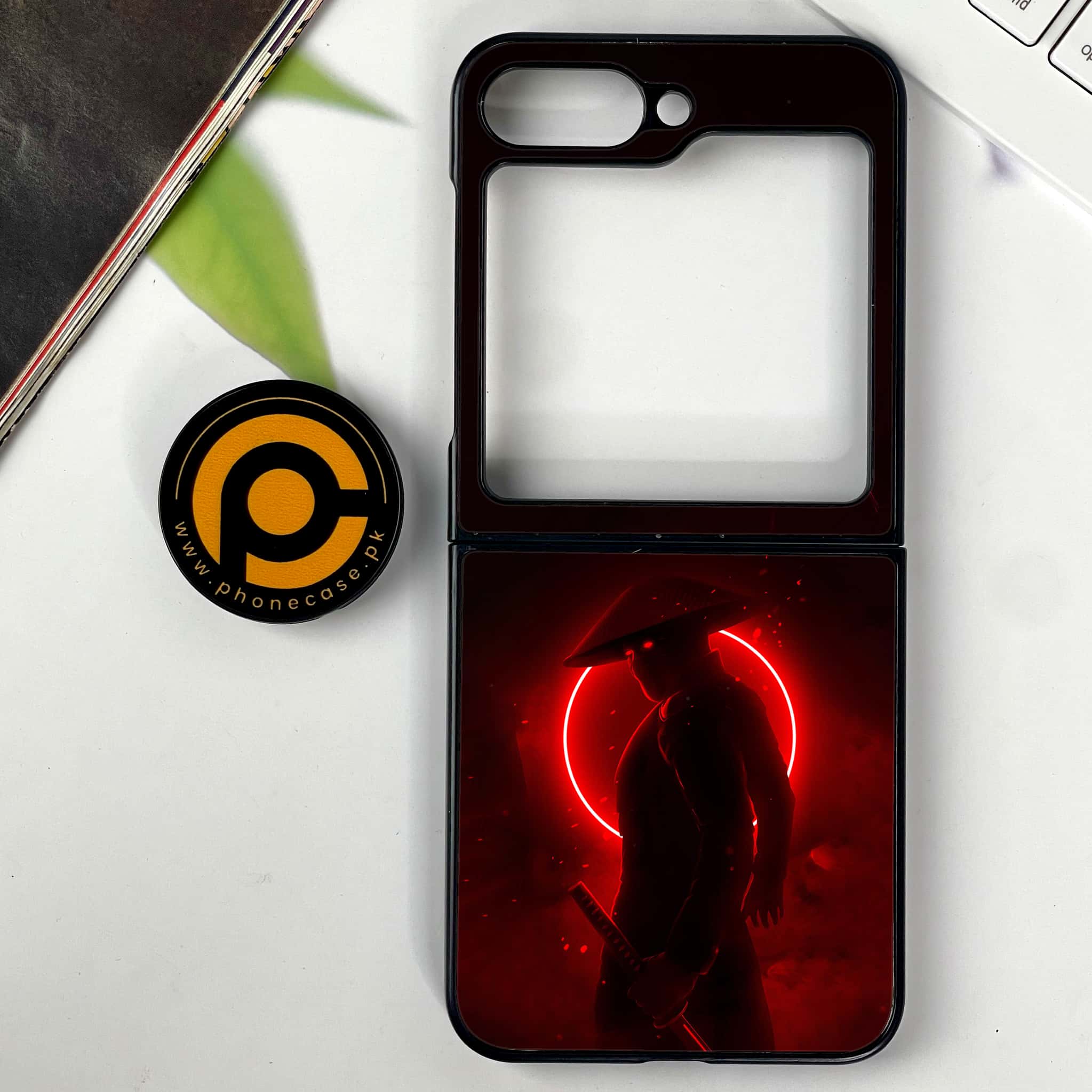 Galaxy Z Flip 7 - Ninja Series - Premium Metal Printed soft Bumper shock Proof Case