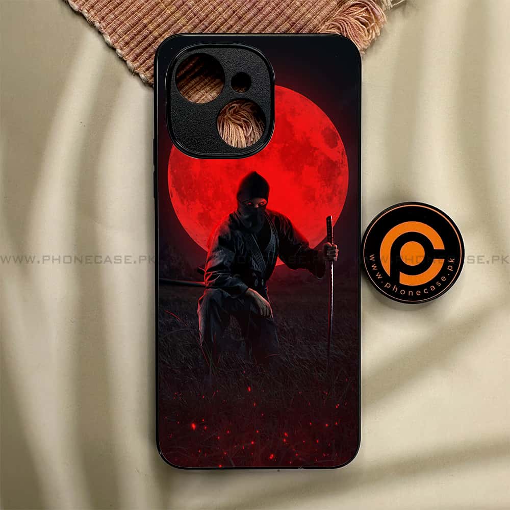 Tecno Spark 40C - Ninja Series - Premium Metal Printed soft Bumper shock Proof Case