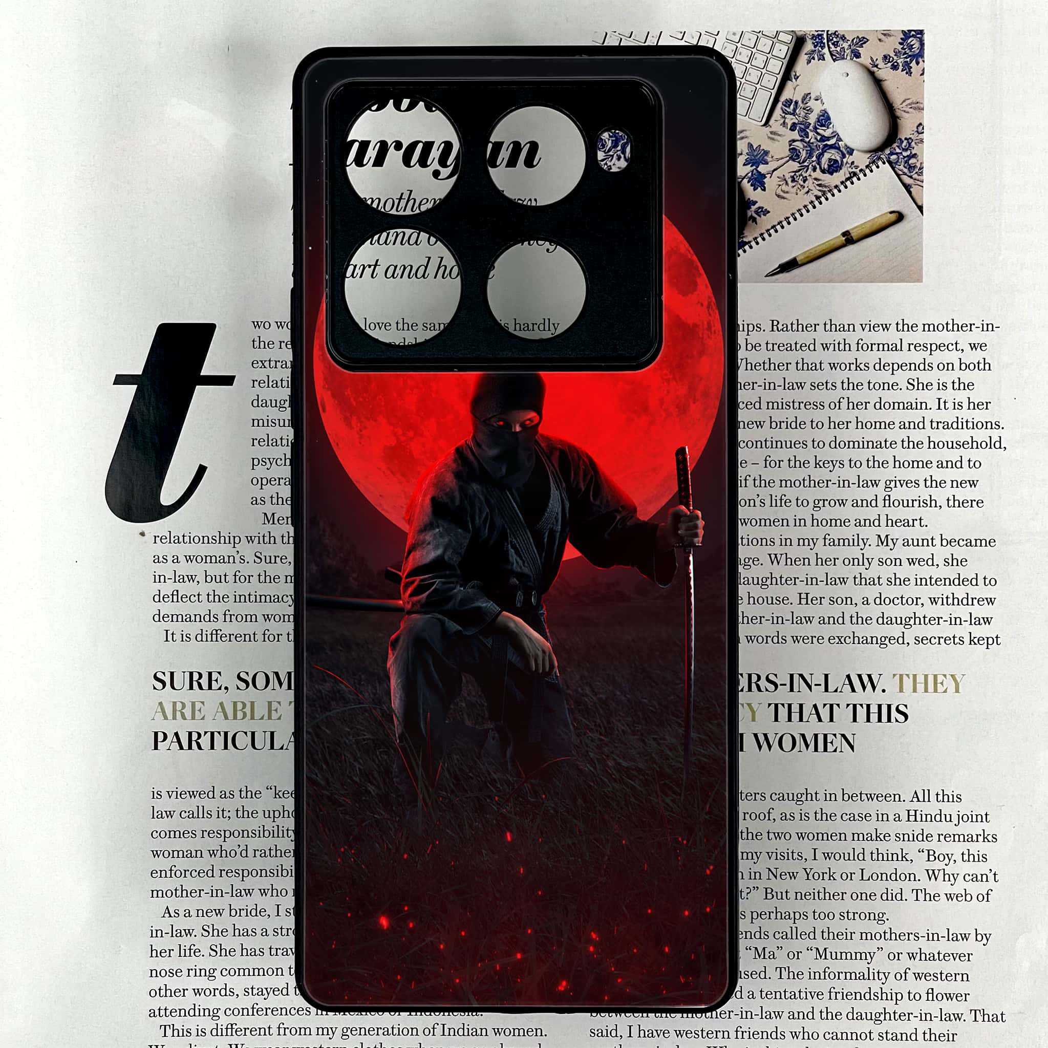 Infinix Note 40 Pro Plus - Ninja Series - Premium Metal Printed soft Bumper shock Proof Case