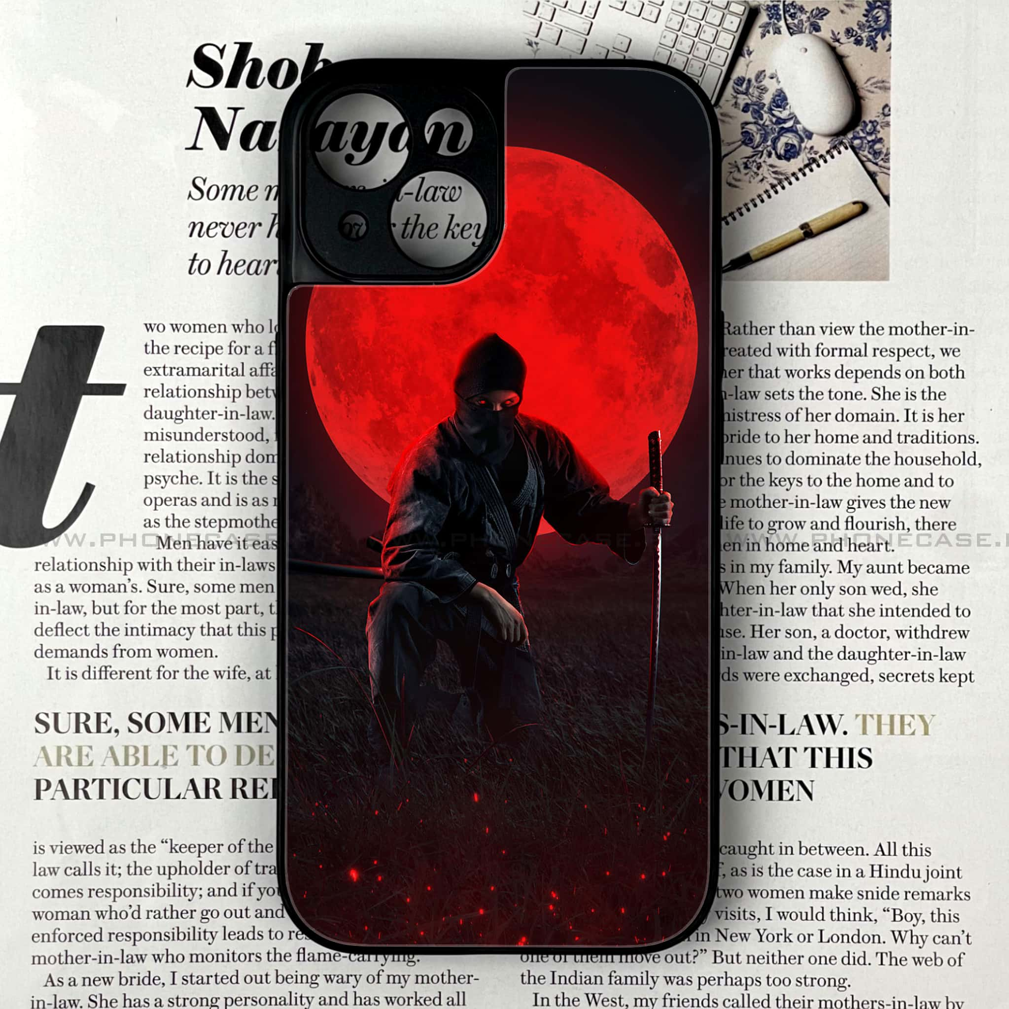 iPhone 13 - Ninja series - Premium Printed Glass soft Bumper shock Proof Case