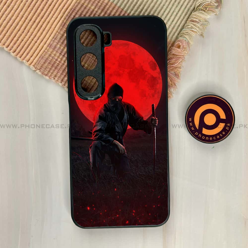 Infinix Hot 60i - Ninja Series - Premium Metal Printed soft Bumper shock Proof Case