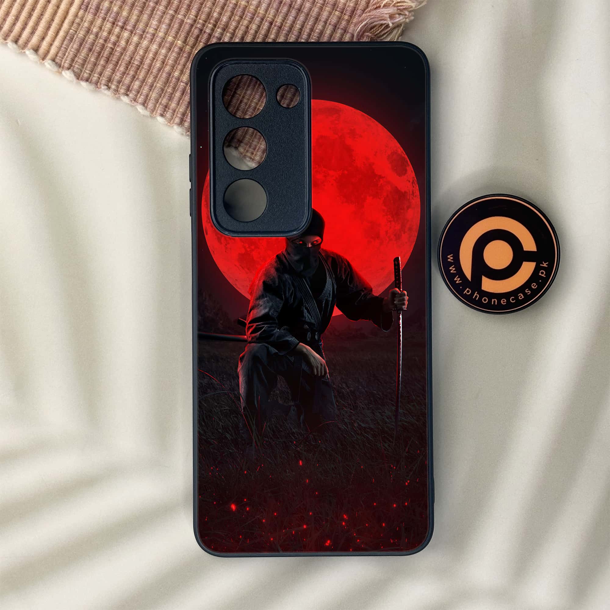 Oppo A5 2025 - Ninja Series - Premium Metal Printed soft Bumper shock Proof Case