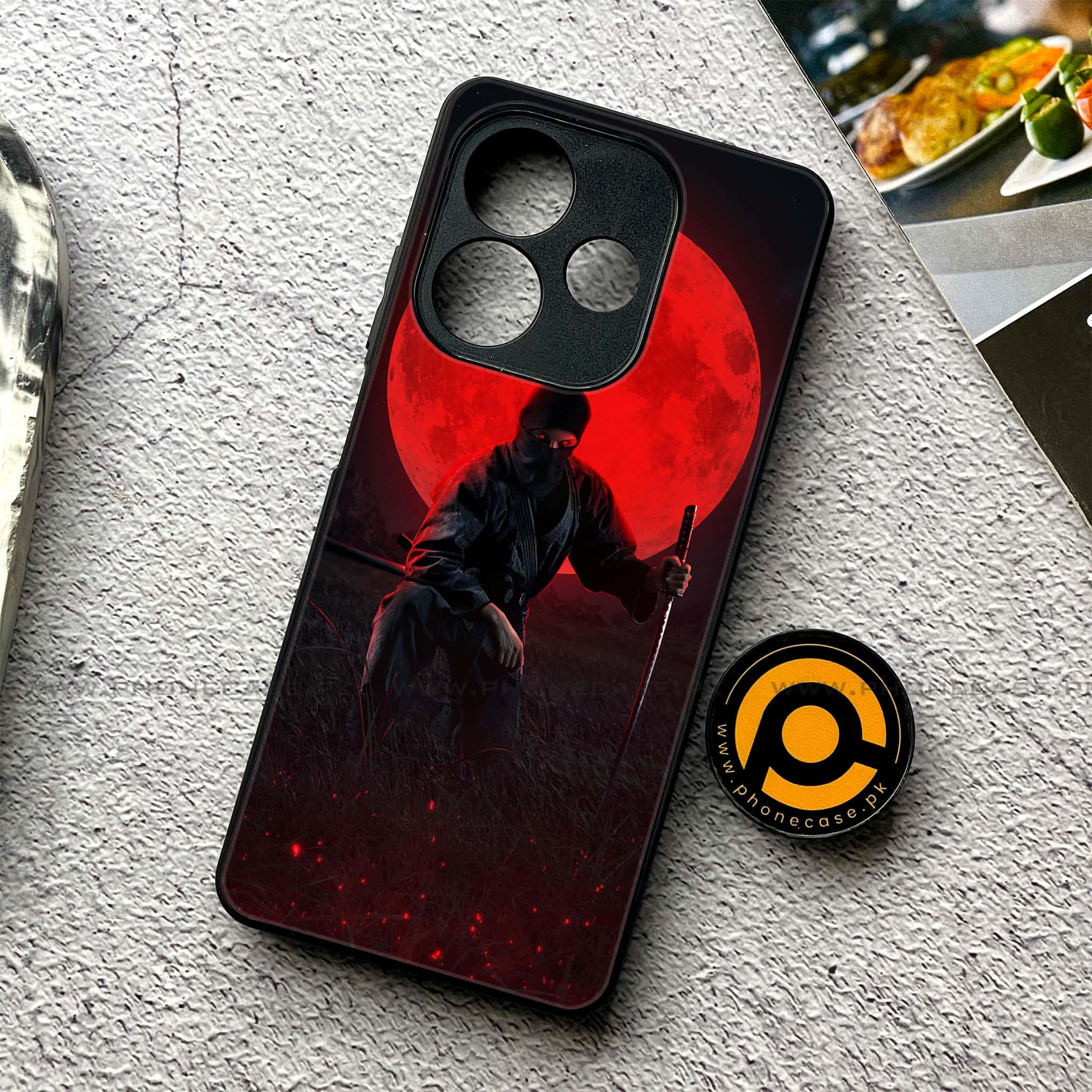 Oppo A5 Pro - Ninja Series - Premium Metal Printed soft Bumper shock Proof Case