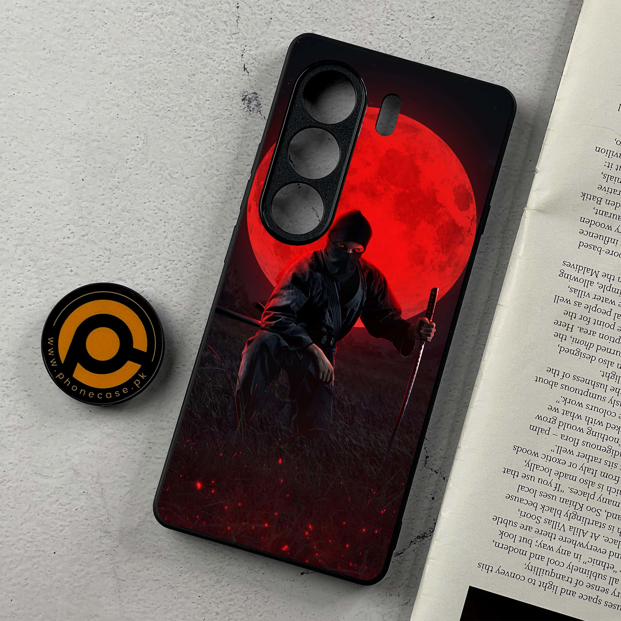 Tecno Camon 40 Pro - Ninja Series - Premium Metal Printed Soft Bumper Shockproof Case