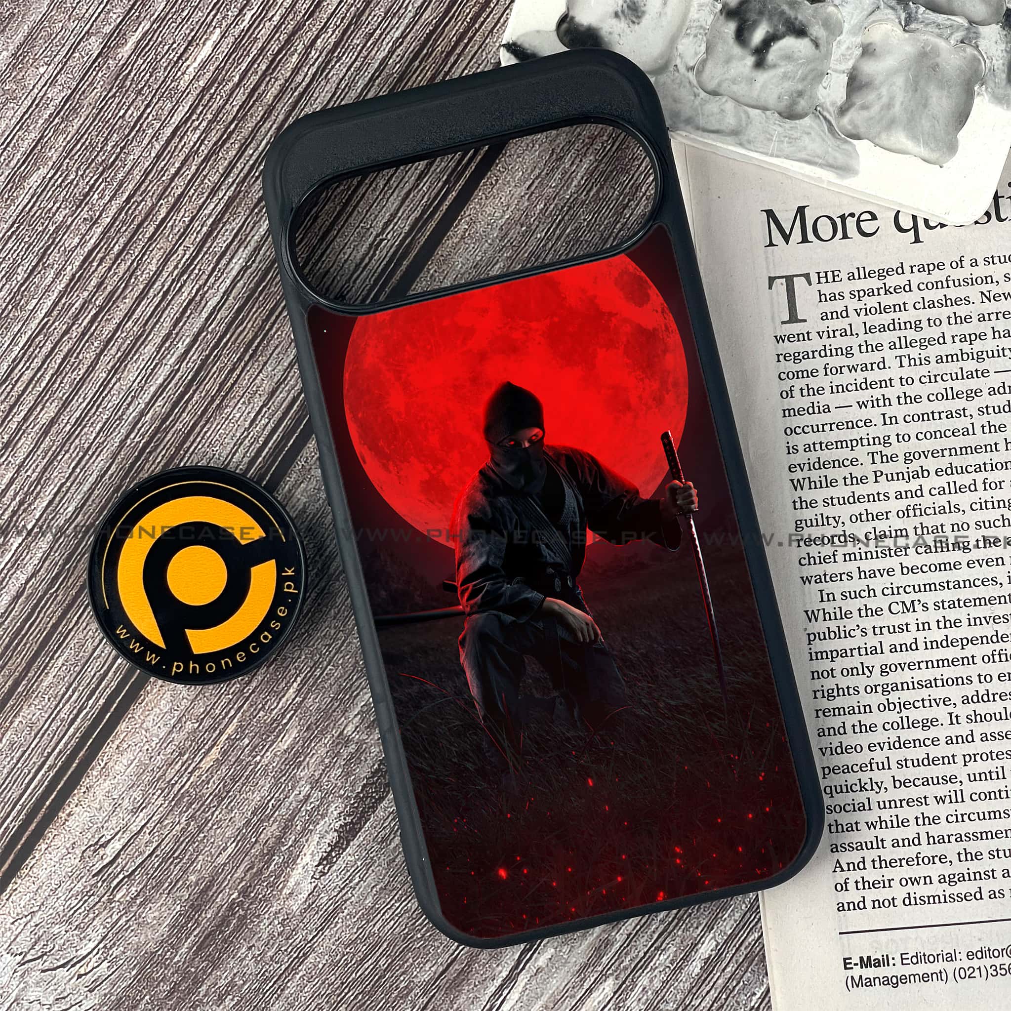 Google Pixel 9 - Ninja Series - Premium Metal Printed soft Bumper Shock Proof Case