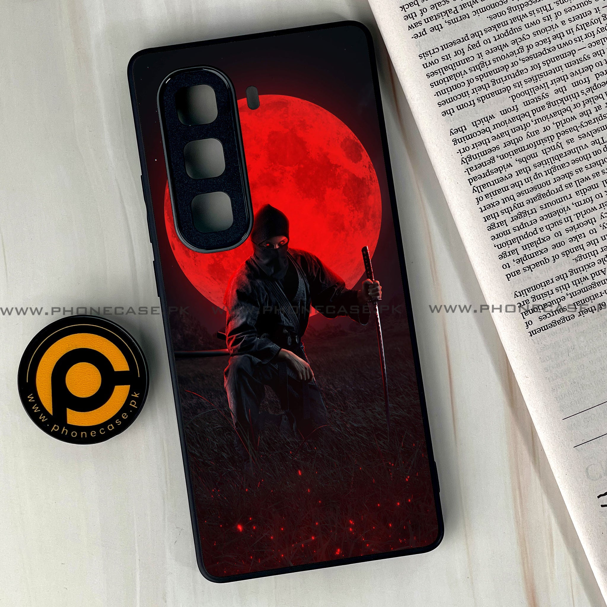 Infinix Hot 60 Pro Plus - Ninja Series - Premium Metal Printed soft Bumper shock Proof Case