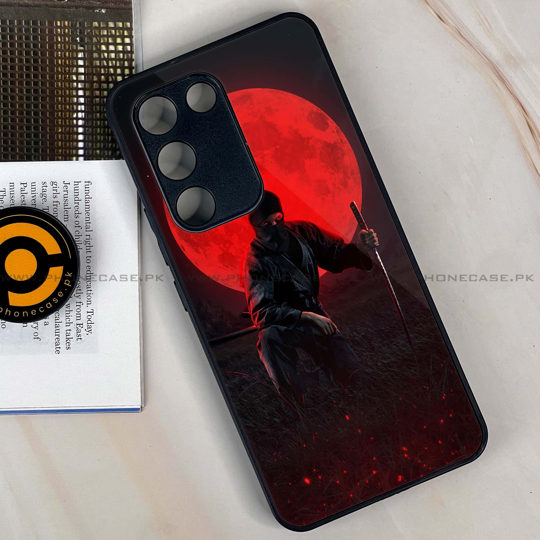 Vivo V30 Lite 4G - Ninja Series - Premium Metal Printed soft Bumper shock Proof Case