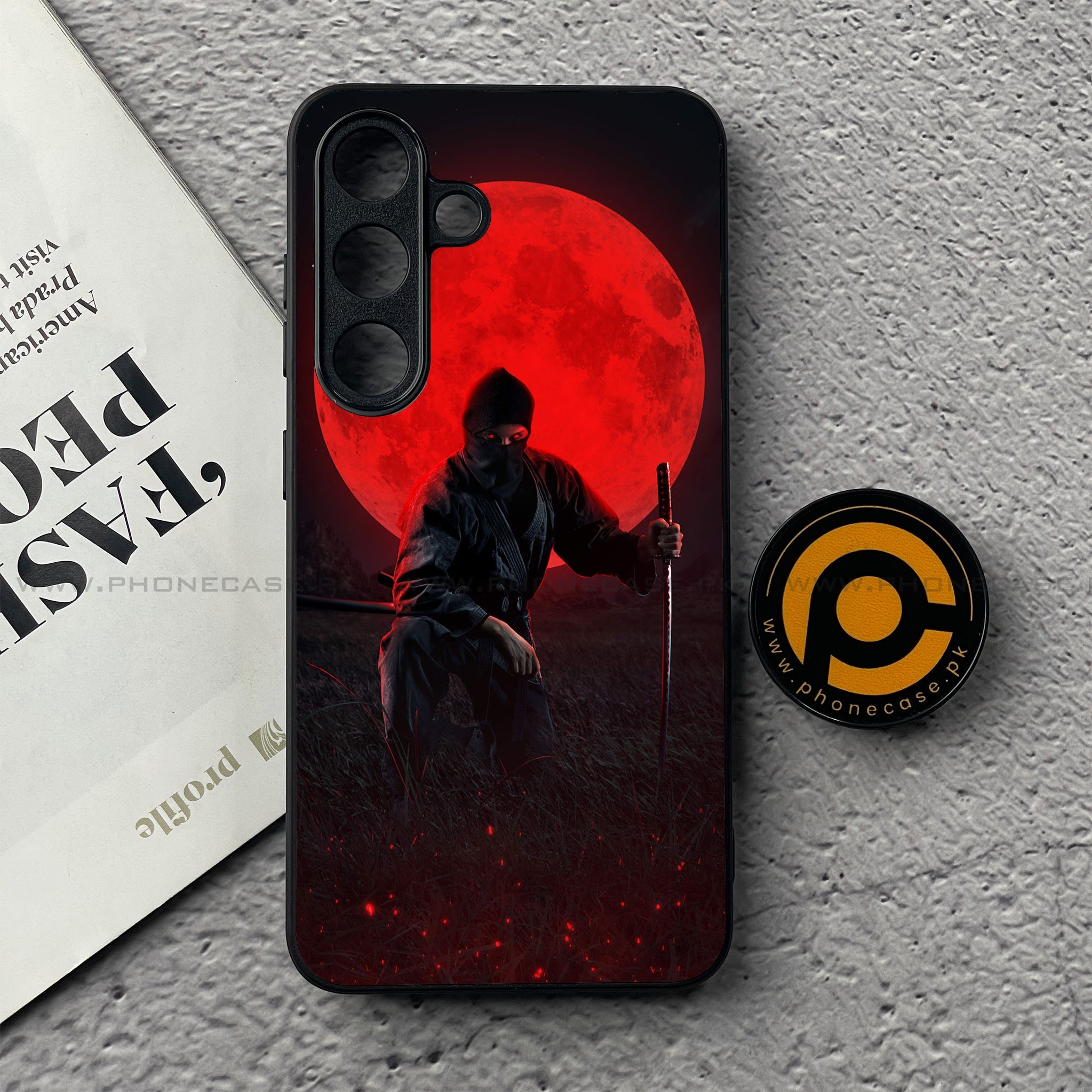 Samsung Galaxy S25 FE - Ninja Series - Premium Metal Printed soft Bumper shock Proof Case