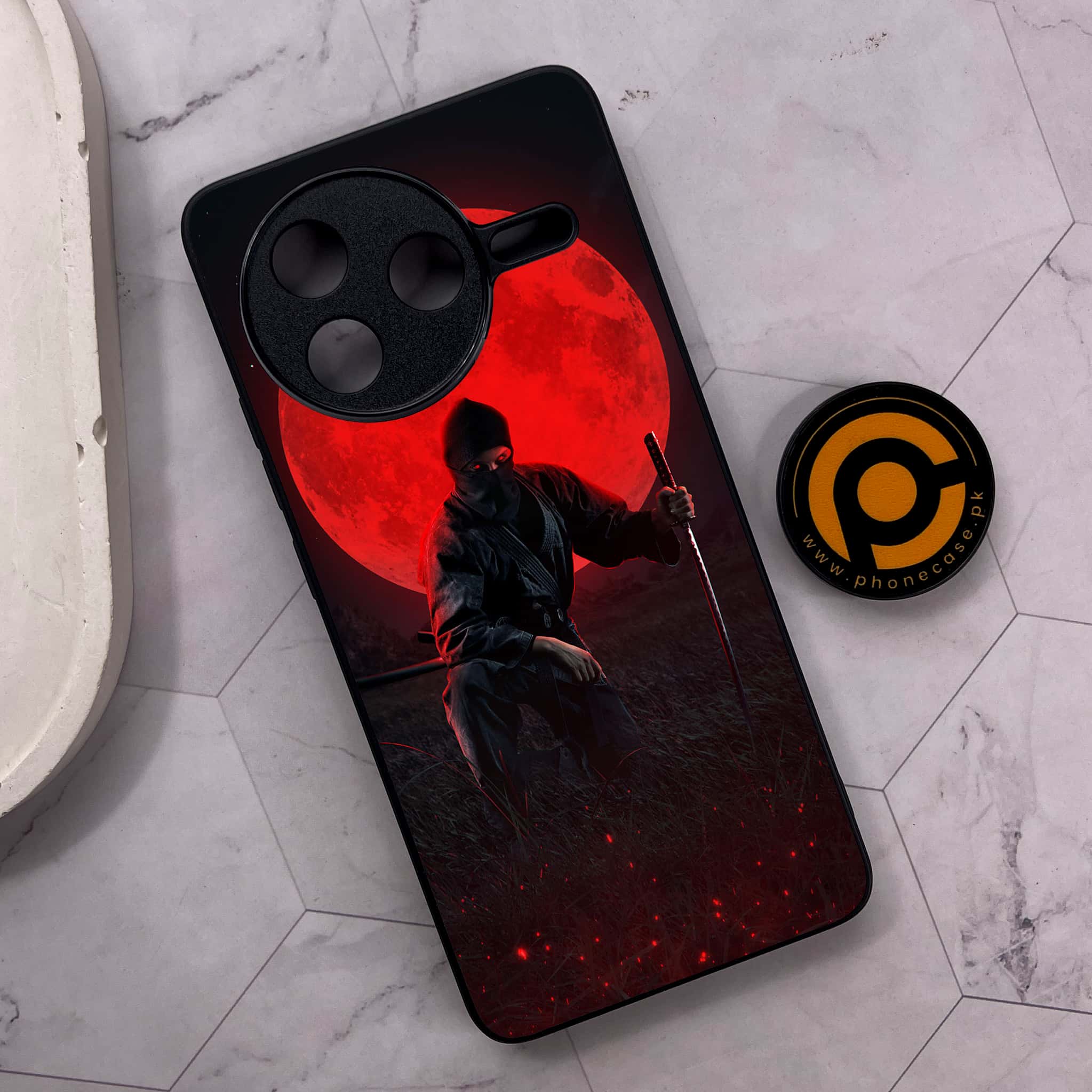 Xiaomi Poco F7 Pro 5G - Ninja Series - Premium Metal Printed soft Bumper shock Proof Case