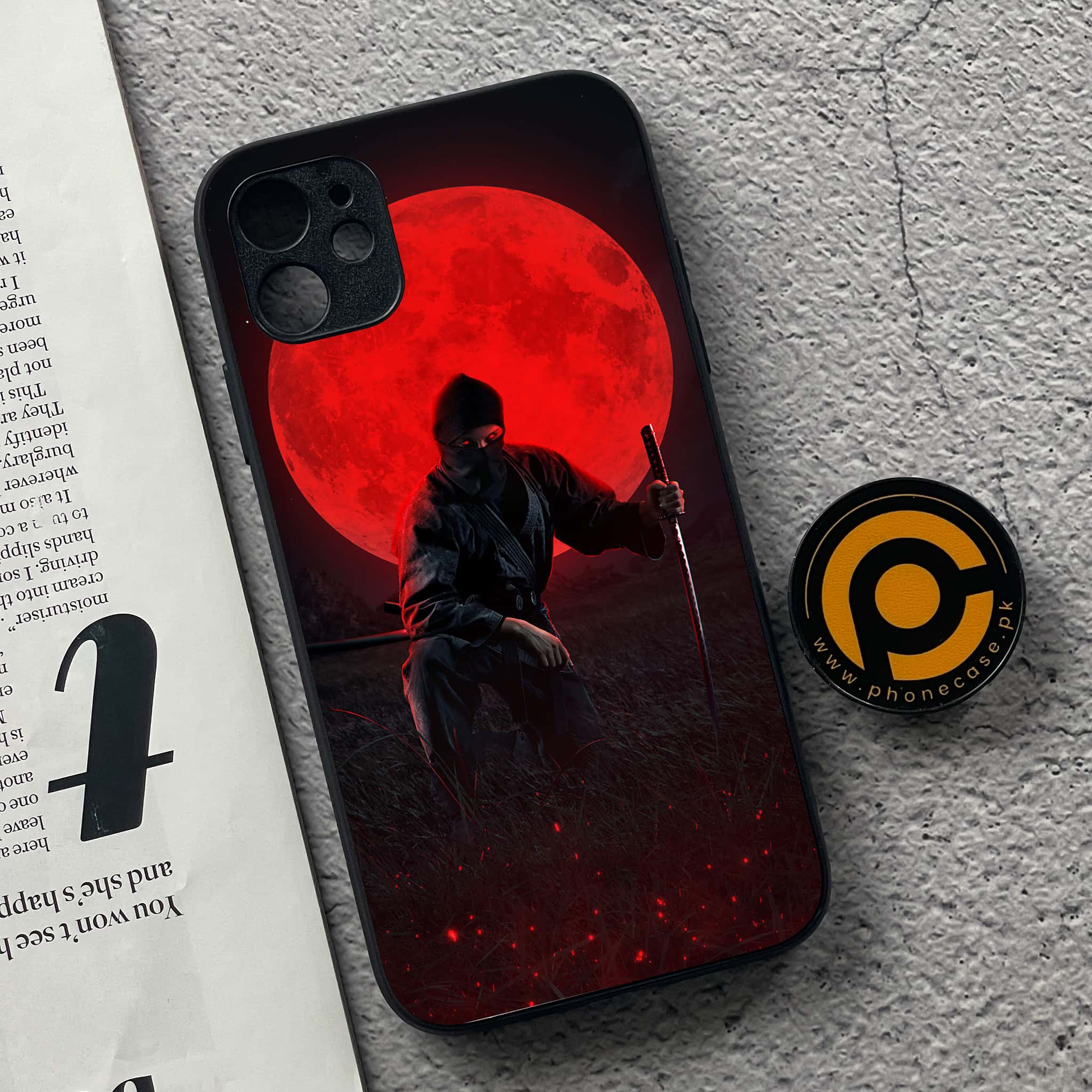 iPhone 11 Ninja Series  Premium Printed Glass soft Bumper shock Proof Case