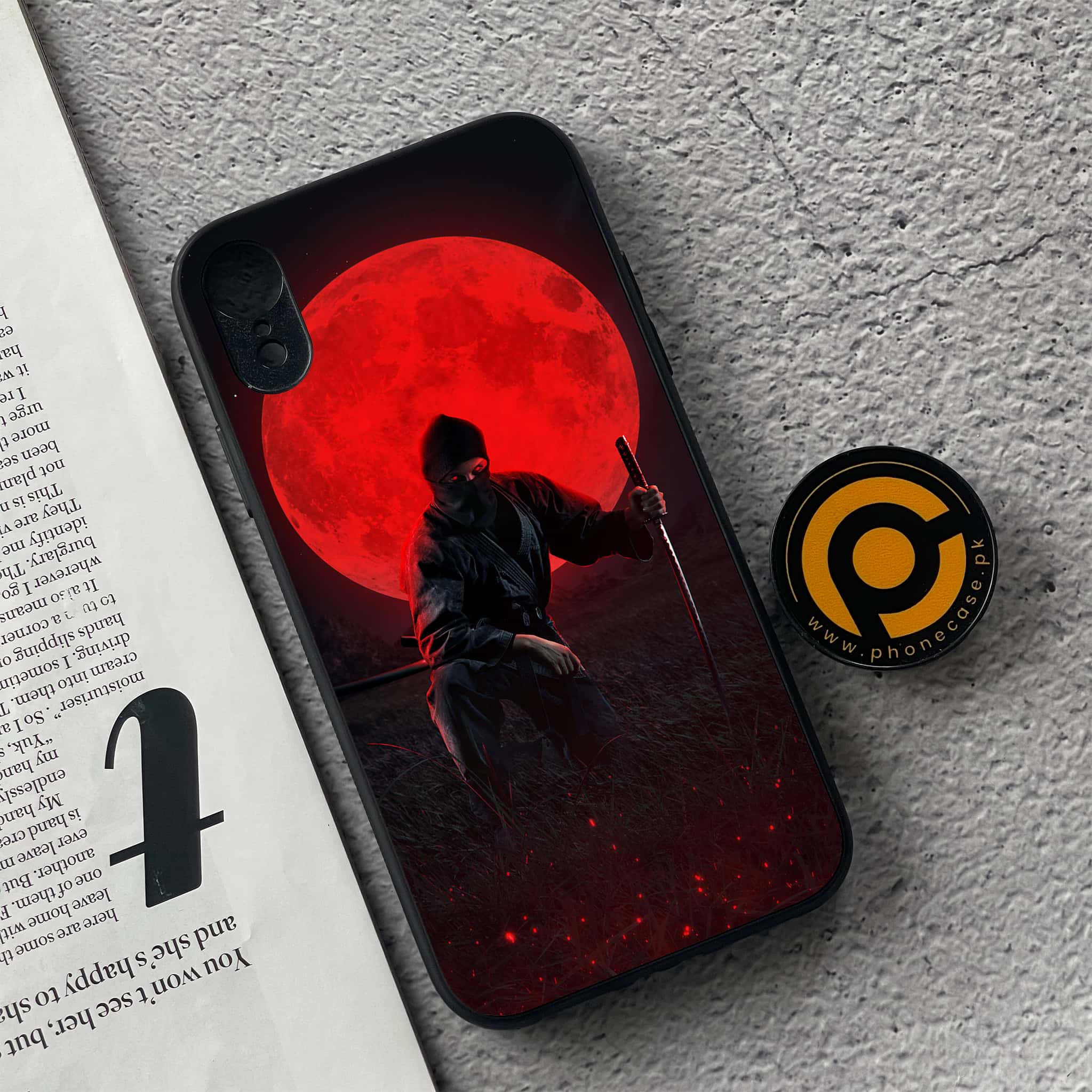 iPhone XR - Ninja  Series - Premium Metal Printed soft Bumper shock Proof Case