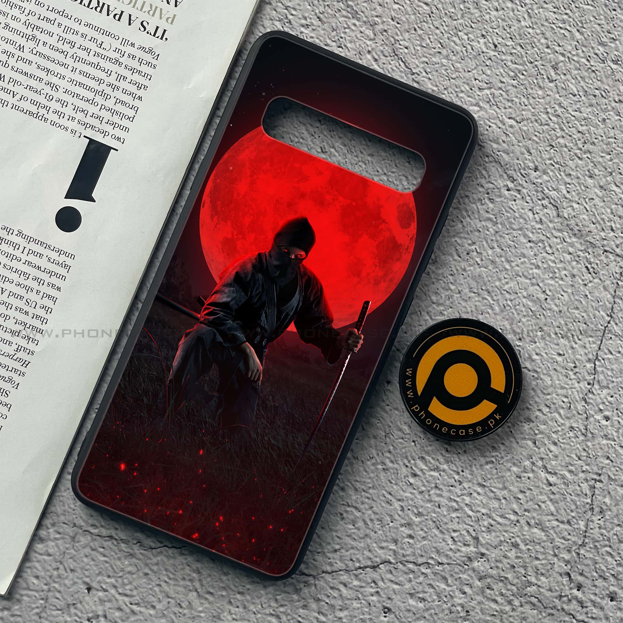 Samsung Galaxy S10 5G - Ninja Series - Premium Printed Glass soft Bumper shock Proof Case