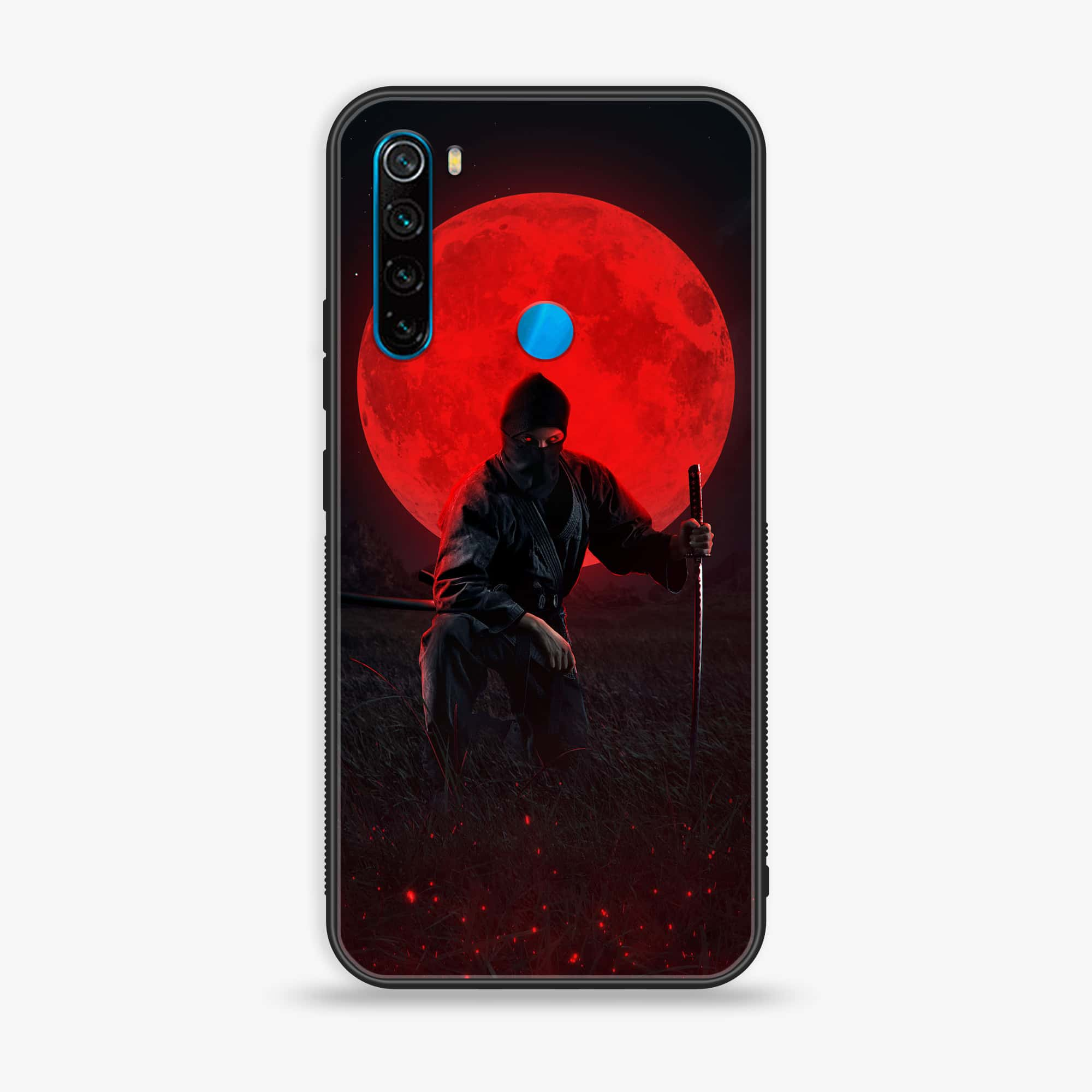 Redmi Note 8 - Ninja Series - Premium Printed Glass soft Bumper shock Proof Case