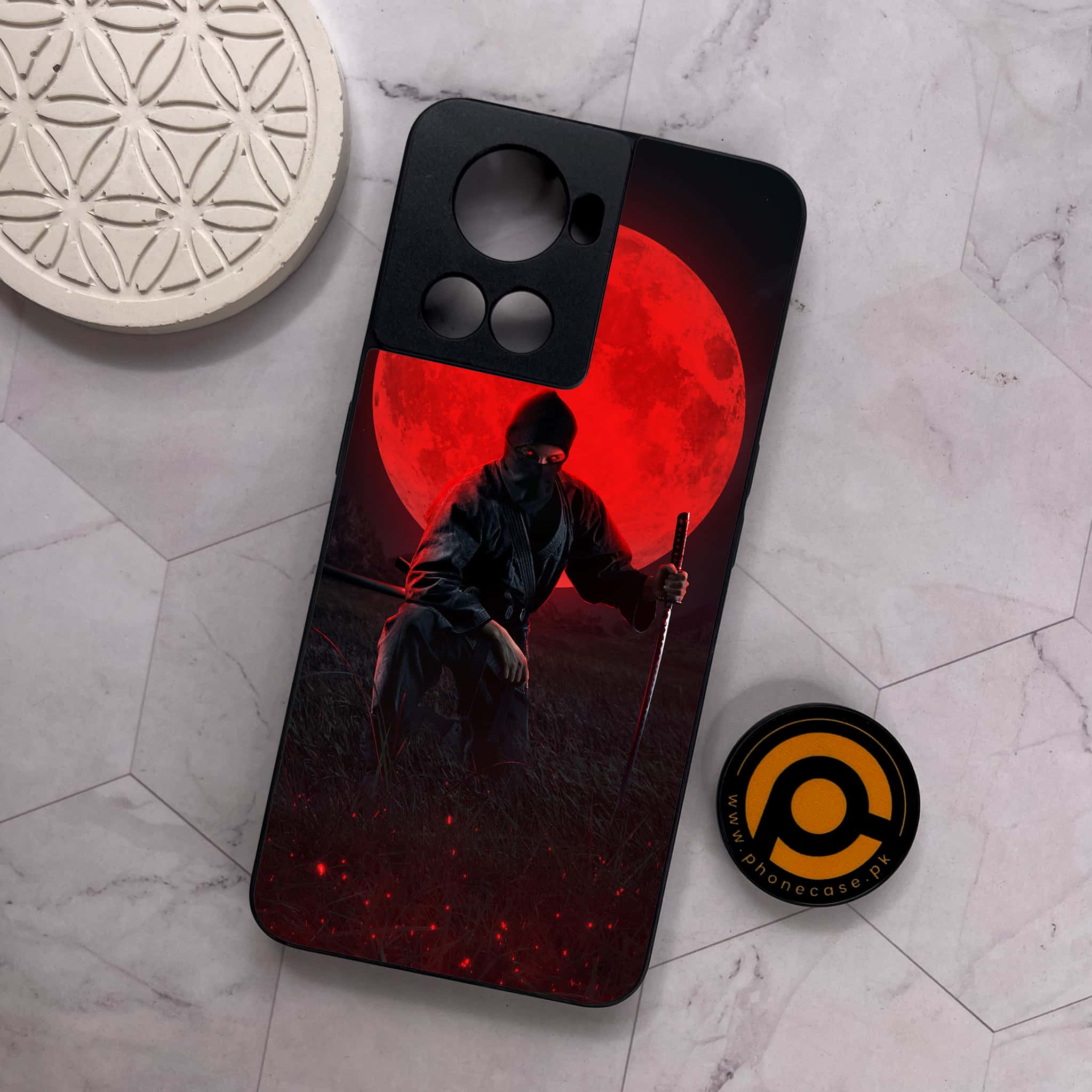 OnePlus 10R - Ninja Series - Premium Metal Printed soft Bumper shock Proof Case