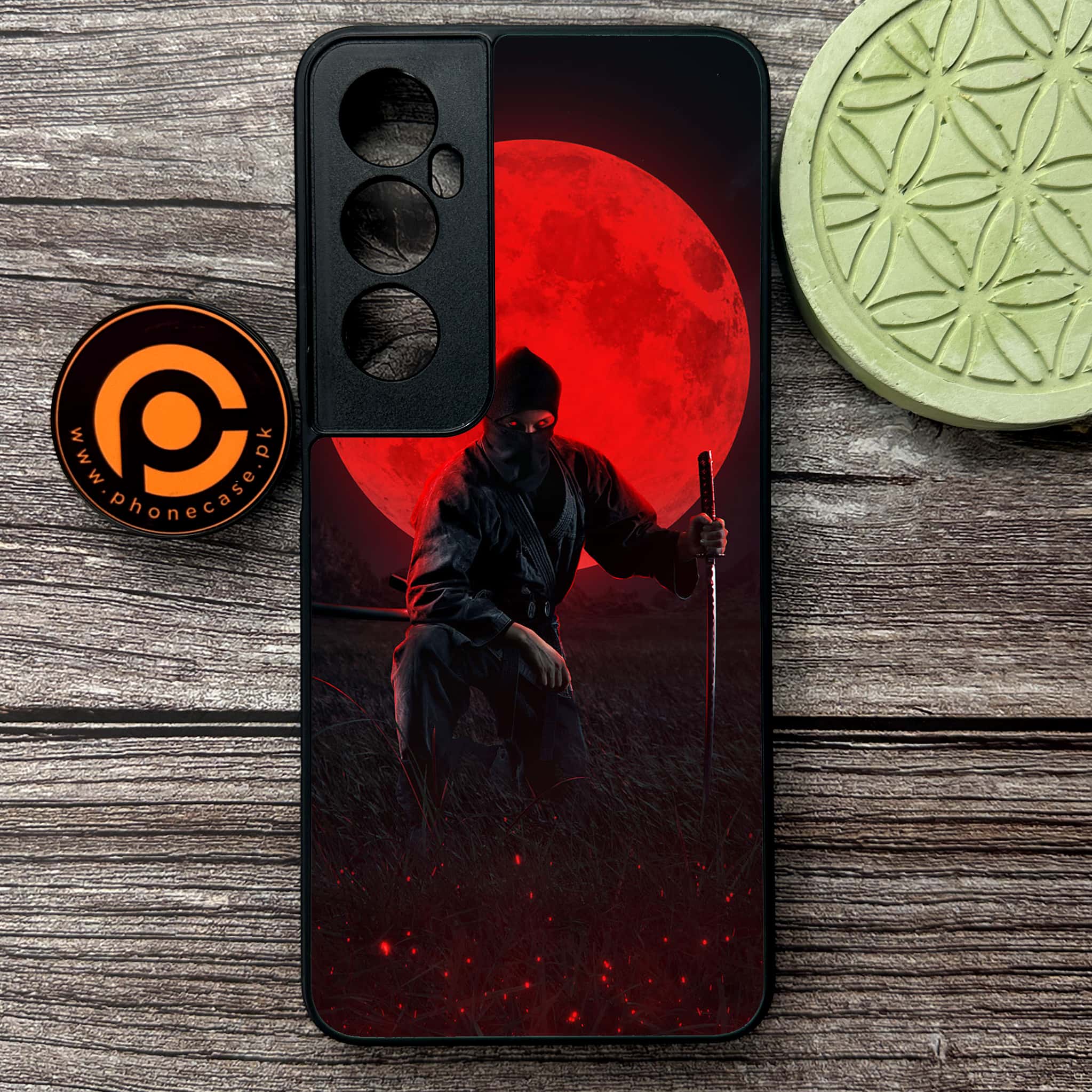 Realme C65  - Ninja Series - Premium Metal Printed soft Bumper shock Proof Case