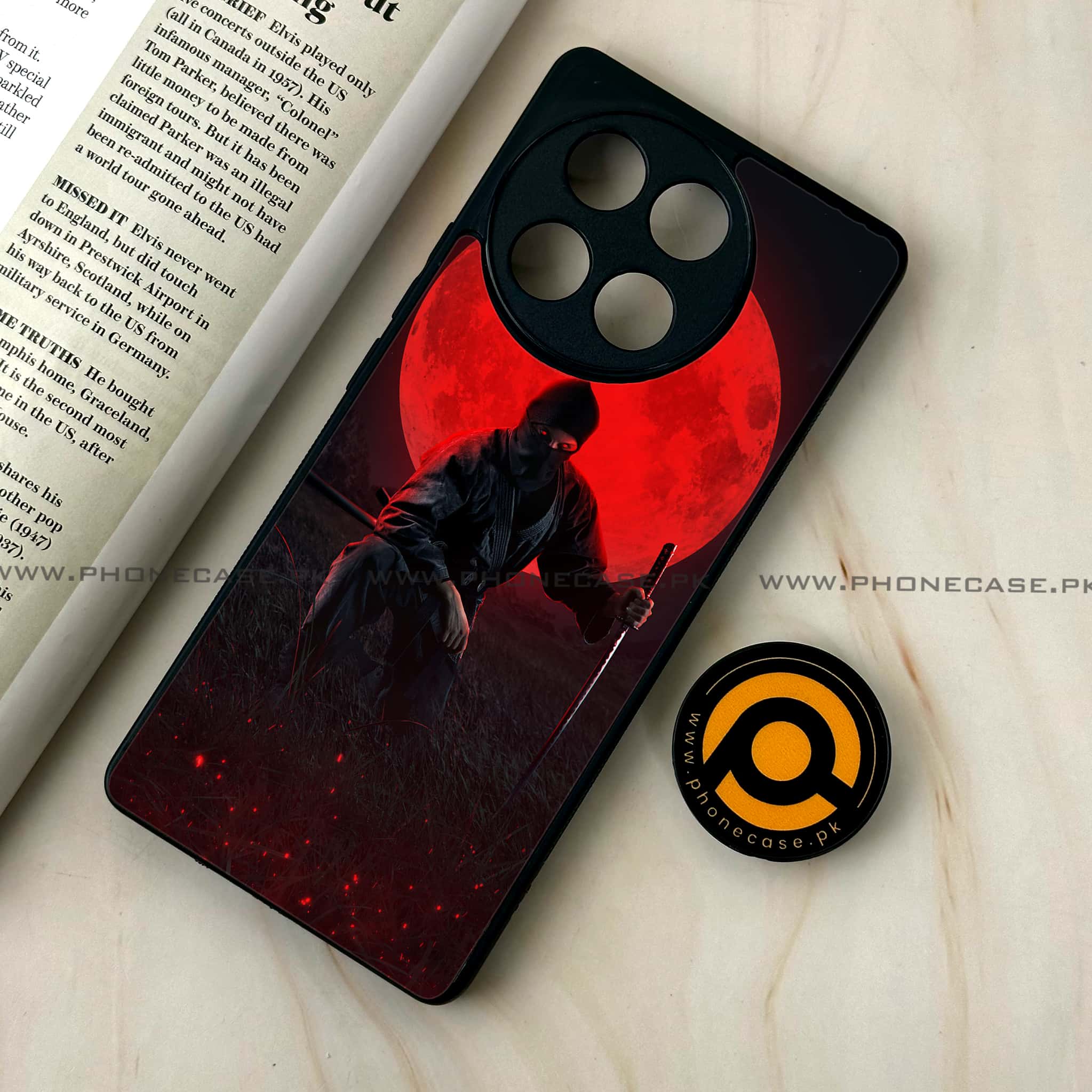 Tecno Camon 30s - Ninja Series - Premium Metal Printed soft Bumper shock Proof Case