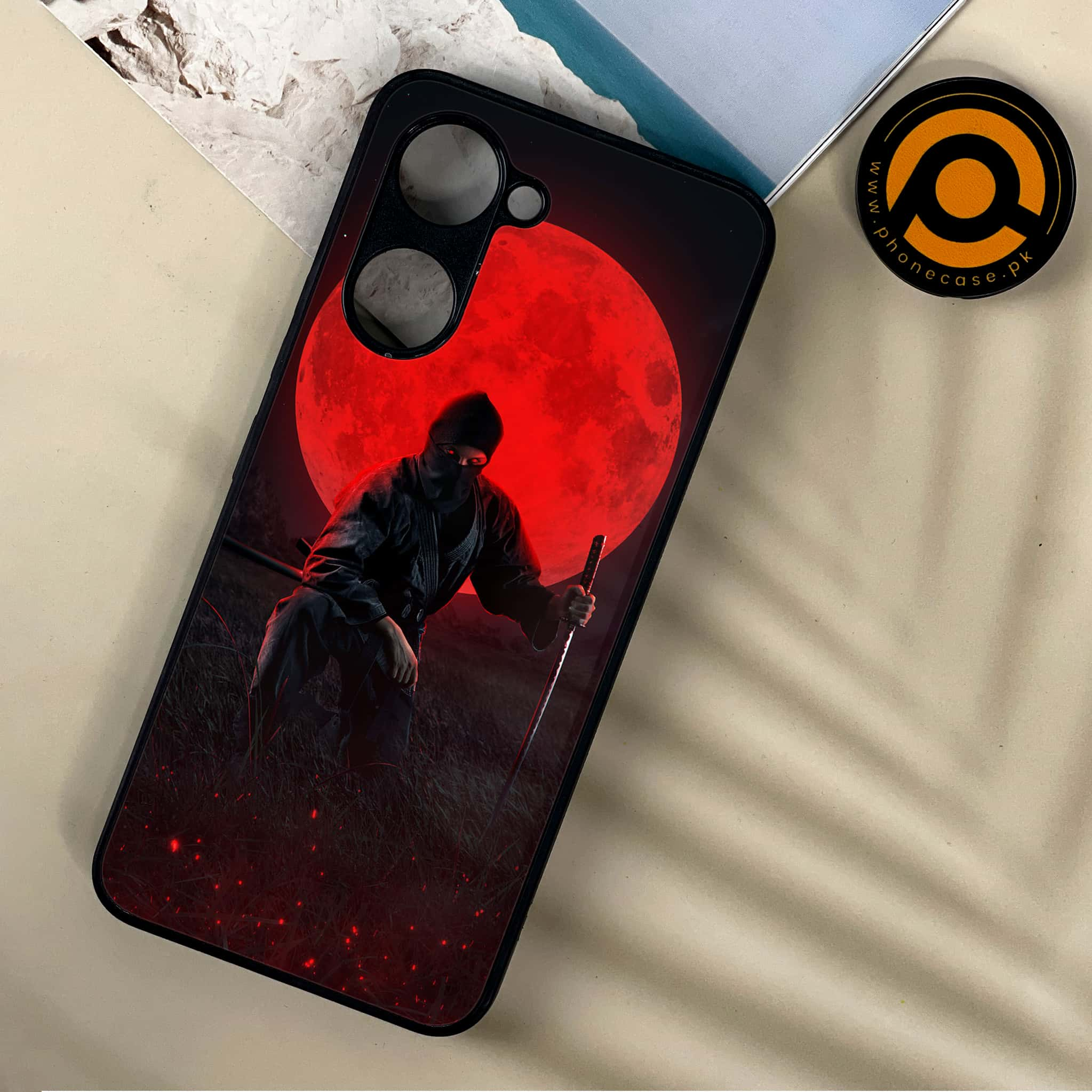 Vivo Y03 - Ninja Series - Premium Printed Metal soft Bumper shock Proof Case