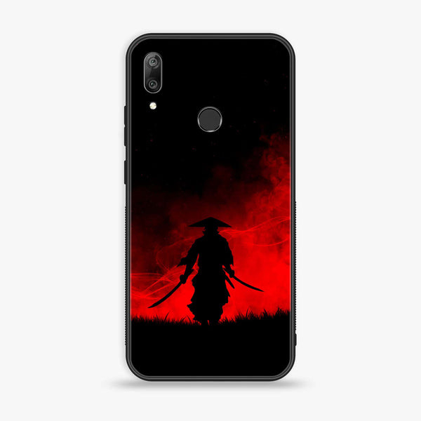 Huawei Y7 Prime (2019) - Ninja Series Design 1  - Premium Printed Glass soft Bumper shock Proof Case  CS-21540