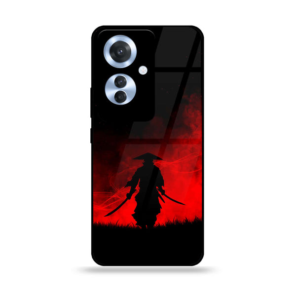 Oppo F25 Pro - Ninja Series - Premium Printed Glass soft Bumper shock Proof Case