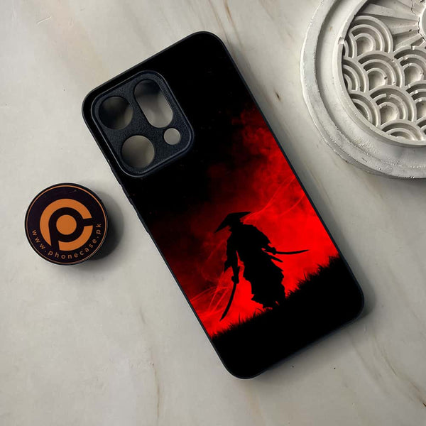 Oppo Reno 14 5G - Ninja Series - Premium Metal Printed soft Bumper shock Proof Case