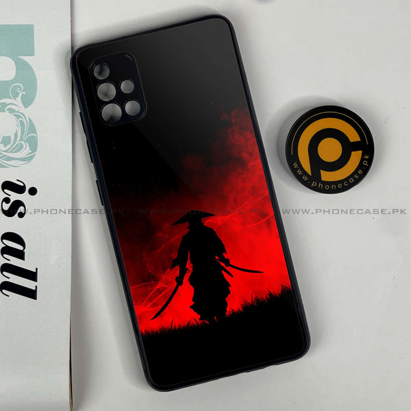 Samsung Galaxy A51 Ninja Design 1 Premium Printed Glass soft Bumper shock Proof Case CS-22280